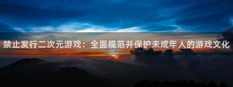 pp电子子上市了吗：禁止发行二次元游戏：全面规范并保护未成年人的游戏文化